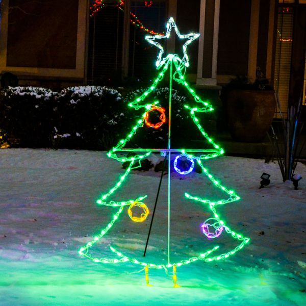 LED Christmas Tree with Ornaments #LED-CT64